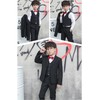 Fankeshi Boy's 4 Button Formal Suit Vest Black 12