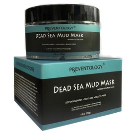 Preventology Dead Sea Mud Mask - Infused with Pure Silver and 21 Essential Minerals - Spa Formulated with Natural Emollients for a Clean and Healthy Complexion - 8.8 Oz
