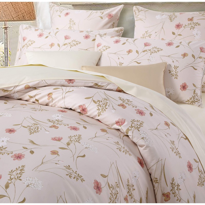 Brandream Garden Style 800TC Egyptian Cotton Flowers Blossoms Pattern Printed