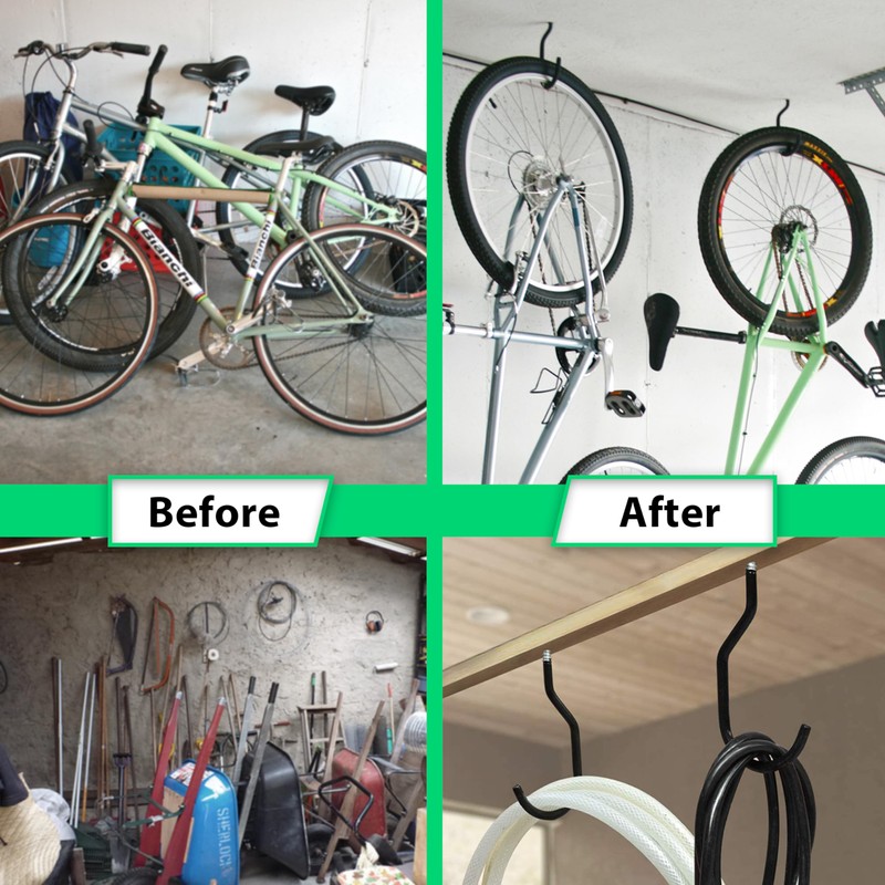 Etoolia 6 Pack Heavy Duty Garage Bike Storage and Utility
