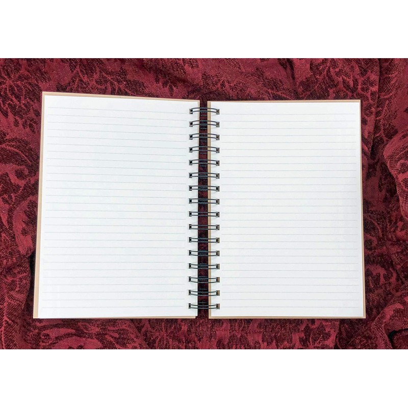 The Sun Tarot Wood Journal/Notebook - 80 sheets lined paper