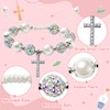 WATINC Baptism Bracelet Gifts for Girls, Baptism in Christ Prayer