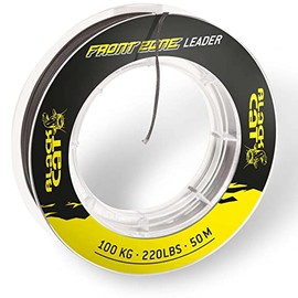Black Cat Front Zone leader 50 m – Chalk line for catfish fishing, braided leader line, leader material for catfish fishing