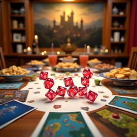 10 Pcs Red D10 Polyhedral Dice - Precision 10-Sided High-Clarity Dice for Tabletop RPG Games and Role-Playing Adventures, Decorations