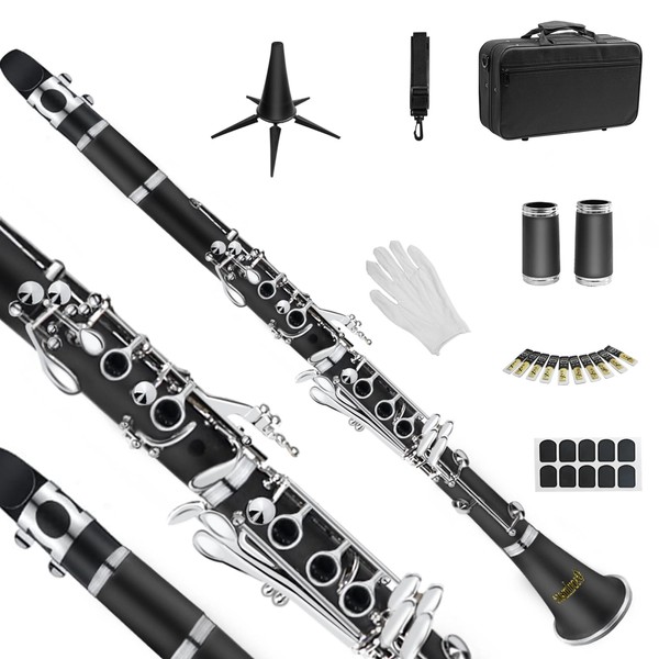 soulmate Soulmate Bb Clarinet for Beginner Student Adults 17 Keys