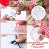 Menkxi 150 Pcs Mini Christmas Light Clips Outdoor Adhesive Wall