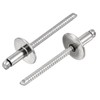 uxcell 50Pcs 5/32"x5/16" 304 Stainless Steel Large Flange Round Head