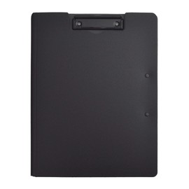 Grandios GD-A4BIND-BK Clip Board File Binder Bifold Thin Double-Sided Business Clip Board File Binder