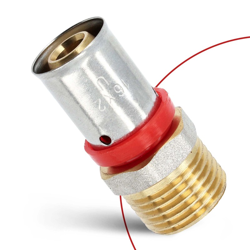 Clutch Connector PEX Press Fittings 20 x 25 Heating Installation