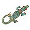 FAIRYGATE Crystal Brooch Rhinestone Alligator Brooches Personality Animal Lapel Pin