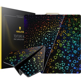 3D Printer Build Plate for Bambu Lab X1 X1C X1E P1P P1S A1, 3D Printer Accessories PER Dual Texture 257x257mm, Flexible Spring Steel Hot Bed Platform Sheet