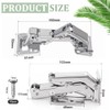 CYNNXIA 2 PCS 170 Degree Cabinet Hinge Kitchen Cupboard Doors