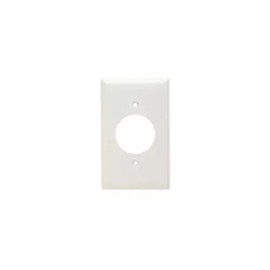 Pass & Seymour Power Outlet Receptacle Openings, One Gang, White pass seymour 1.593" opening