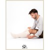 HerzSticht Men's Long Costume Socks Pack of 1 (Model: Silberdistel),
