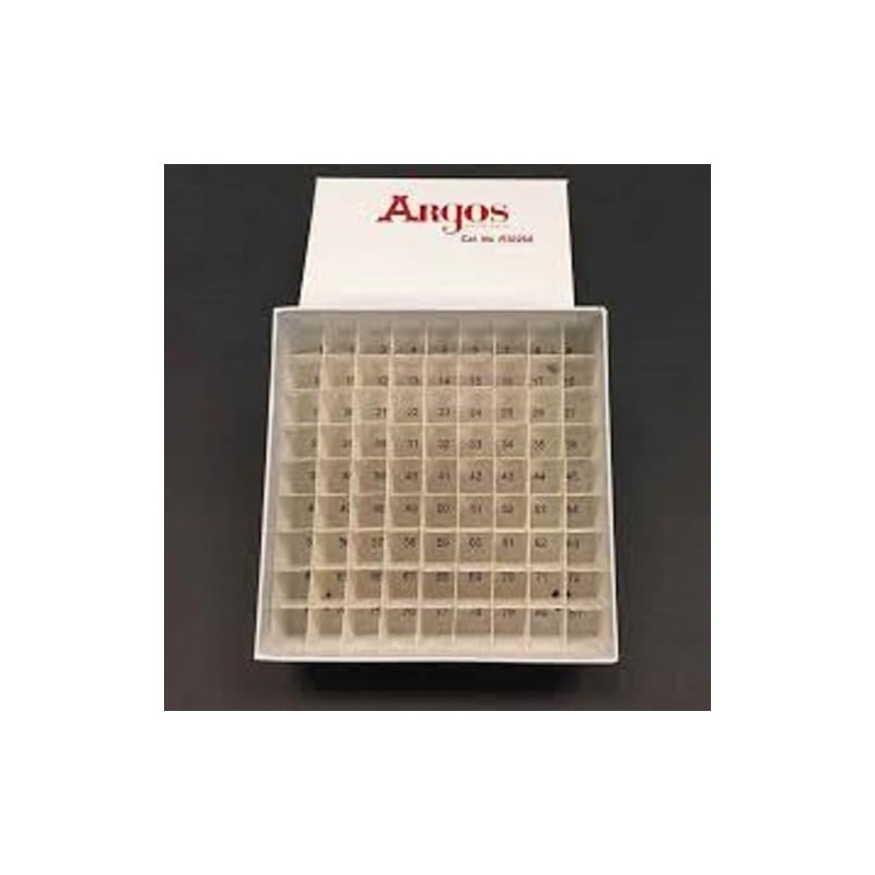 Argos R3026A White Cryo/Freezer Box with 81 Place Insert, 5-1/4"