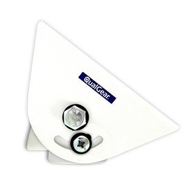 QualGear QG-PRO-PM-VCA-W Pro-AV Suspended Ceiling Adapter for 1.5", 6" X2', Adjustable Projector Accessory, White