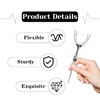 DKJEkdje 2 Set Stainless Steel Dental Floss Kit, 50m/Roll Each