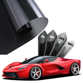 Nano Ceramic Window Tints 99% Anti UV Automotive Privacy Tinted Film for Car Heat Glare and Scratch Resistance Car Sun Shade Roll, 15% VLT, 24" in x 10'ft