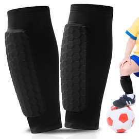Shin Pads for Football, Shin Pads Children's Football, Breathable Non-Slip Shin Pads, Football, Men, Developed for Adolescent Football Players