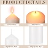 MTLEE Set of 40 White Pillar Candles 2x4 Inch Dripless