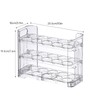 3 Tier Transparent Egg Box, 30 Fridge Organiser with Folding