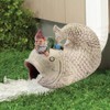 Elenon Fish with Gnome Decorative Gutter Downspout Extension Statue, Gutter