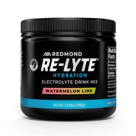 REDMOND RE-LYTE, Electrolitos Naturales con Real-Salt, Hidratacin Clean sin Caloras ni Azcares, 60 Porciones, Sabor Watermelon Lime                   