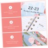 TEHAUX Daily Planner Notepad Goal Planner a Size Coil Notebook
