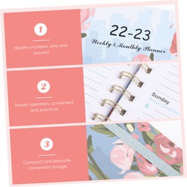 TEHAUX Daily Planner Notepad Goal Planner a Size Coil Notebook Smooth Paper for Organizing Daily Schedules Random Style