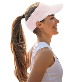 YAMEE Visor Cap Women's Elastic Sun Protection Breathable Sun Hats for Men Women in Spring Summer Quick-Drying Sun Visor Men Lightweight Soft Beach Sun Visor Women's UV Protection Outdoor