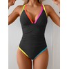 B2prity Women's One Piece Swimsuit Tummy Control Slimming Bathing Suit