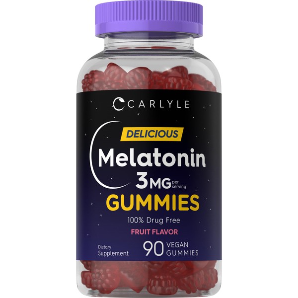 Carlyle Carlyle Melatonin Gummies 3mg | 90 Count | Fruit