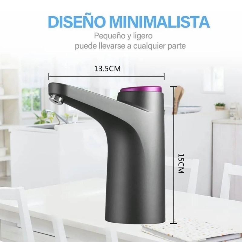 Water Bottle Dispenser BPA Free Quiet 4W 1200mAh Battery Portable