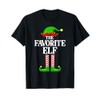 Favorite Elf Family Matching Group Funny Christmas T-Shirt