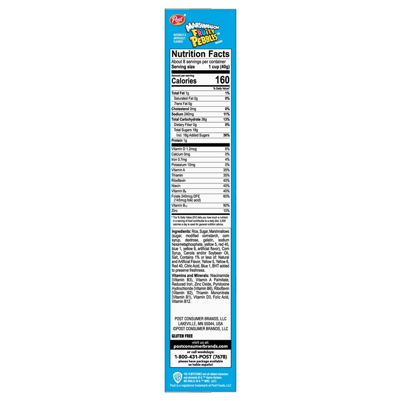 Post Fruity Pebbles with Marshmallows, 11 Ounce (Pack of 6)