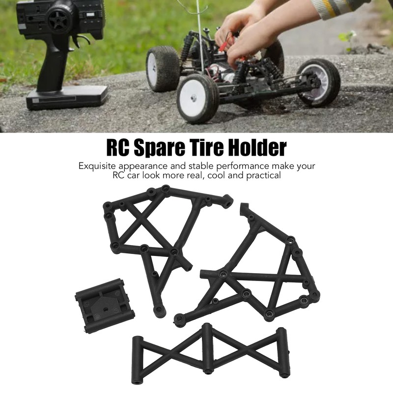 RC Spare Tire Bracket Standard Sturdy Plastic Spare Tire Holder