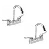 Lion Tools 2 Piezas Llave Para Lavabo Mezcladora 4 Acero