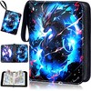 AUEJACKY Trading Card Album for Cards, Portable Waterproof Card Holder,