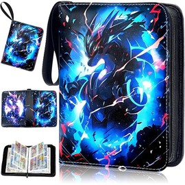 AUEJACKY Trading Card Album for Cards, Portable Waterproof Card Holder, Trading Card Box with Side Opening, Trading Card Album, Card Holder Folder Buchk, Exquisite Gifts (8)