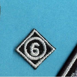 Katarra8.com Starship Troopers Mobile Infantry Hat Circled '6' Iron-on Embroidered Patch