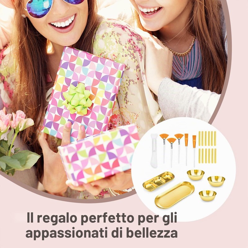 Set di 24 ciotole e pennelli per il viso per