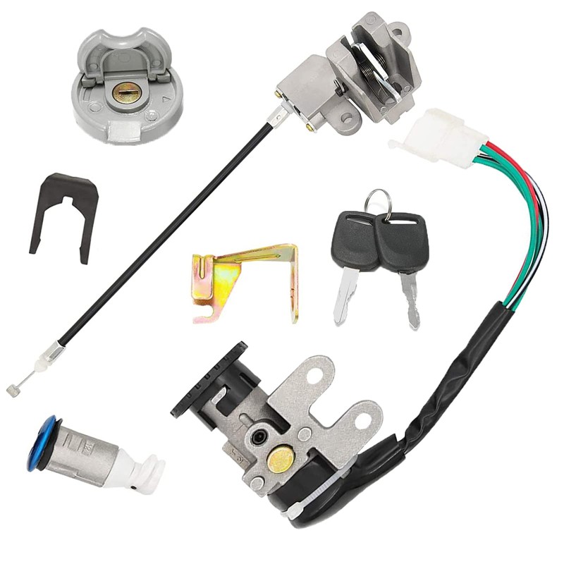 GY6 50cc Ignition Switch Key Lock Gas Tank Cap Set