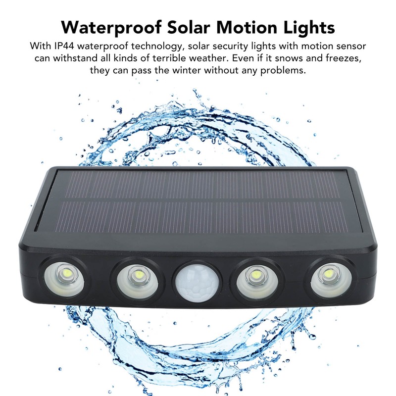 Solar Fence Lights 3 Lighting Modes Motion Sensor Security Lights