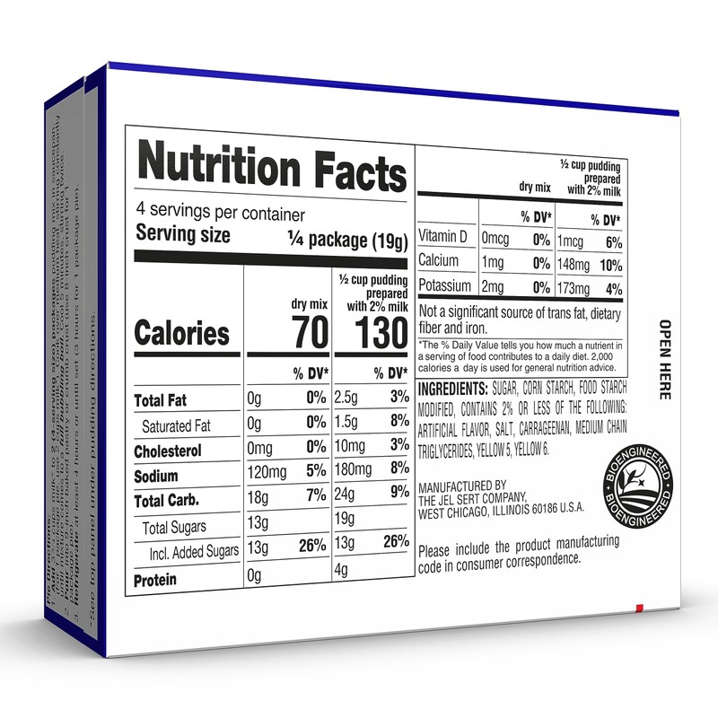 My-T-Fine Pudding Dessert Mix, Vanilla, Fat Free, 2.75 Oz, Pack