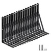 16 Pack L11 x H 8" Black Heavy Duty Shelf