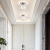 Crystal Ceiling Light Mini Chandelier Flush Mount Close to Ceiling