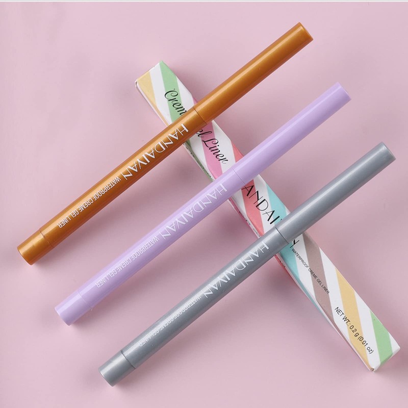 Coloured Eyeliner Black Liquid Eyeliner Waterproof Matte Eyeliner Pencil, All