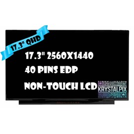 New KrystalPix LCD Display FITS- Replacement LCD for ASUS ROG Strix G17 Gaming G713PV-WS94 17.3" QHD 2560 * 1440 Non-Touch Screen LCD 240hz 40 pins Display Panel New