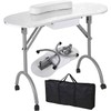 be current Manicure Nail Table, Portable Folding Station Desk Movable