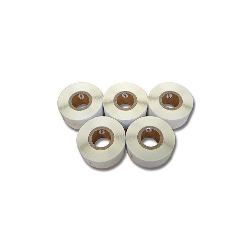 vhbw Set of 5 label rolls 25 mm x 54